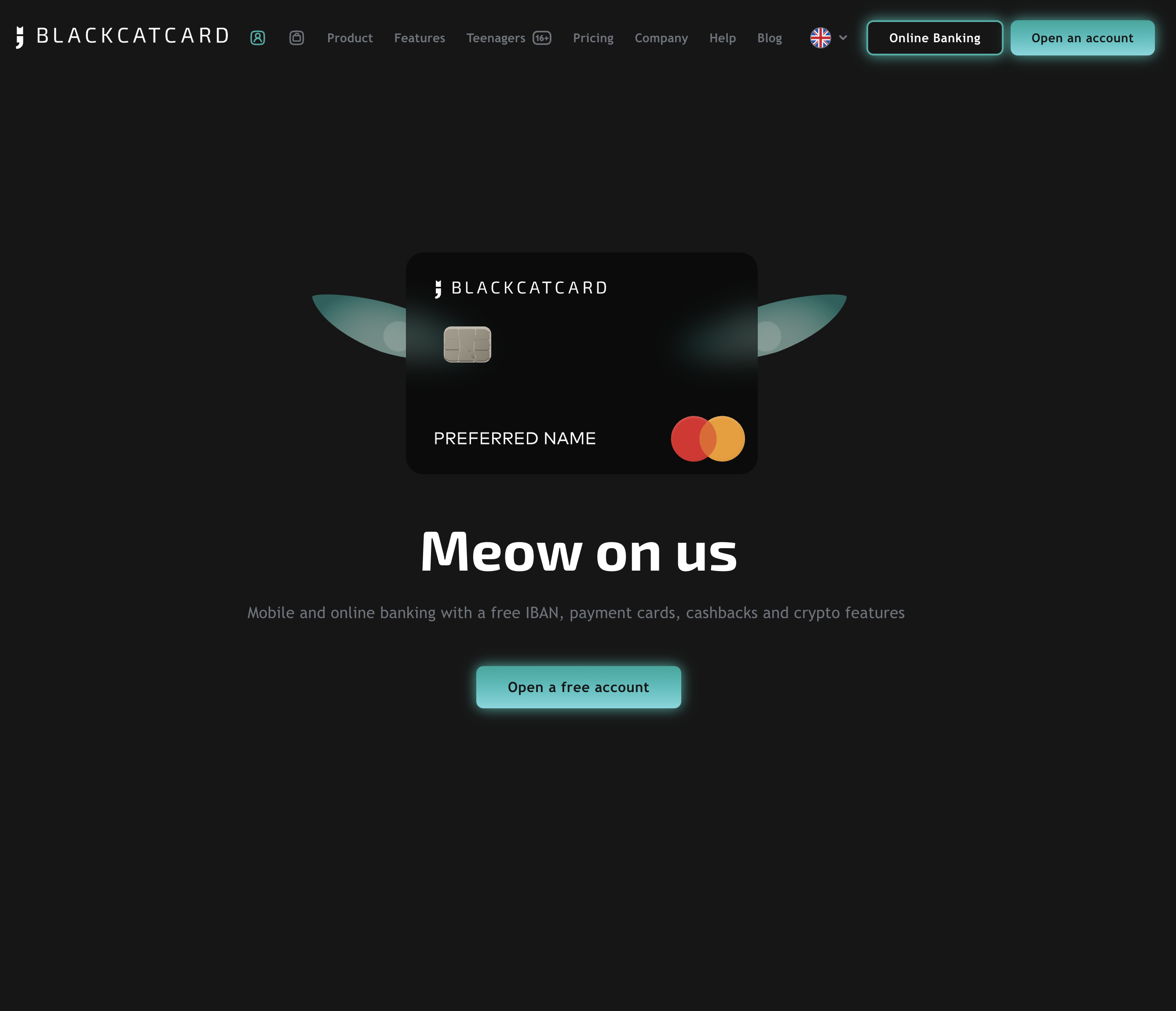 Mobile Banking — BlackCatCard / GEKKARD screenshot